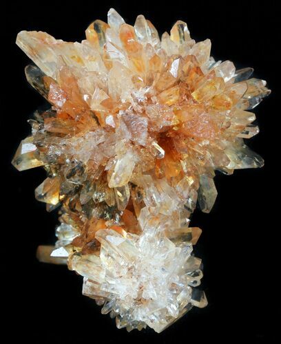 Orange Creedite Crystal Cluster - Durango, Mexico #51657